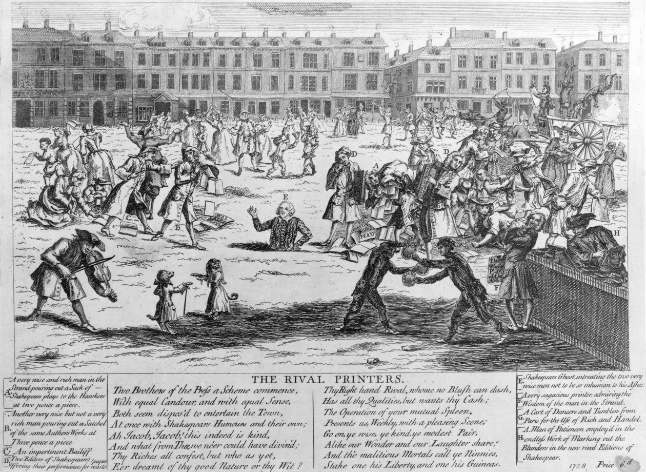 The Rival Printers, 1734 by English School