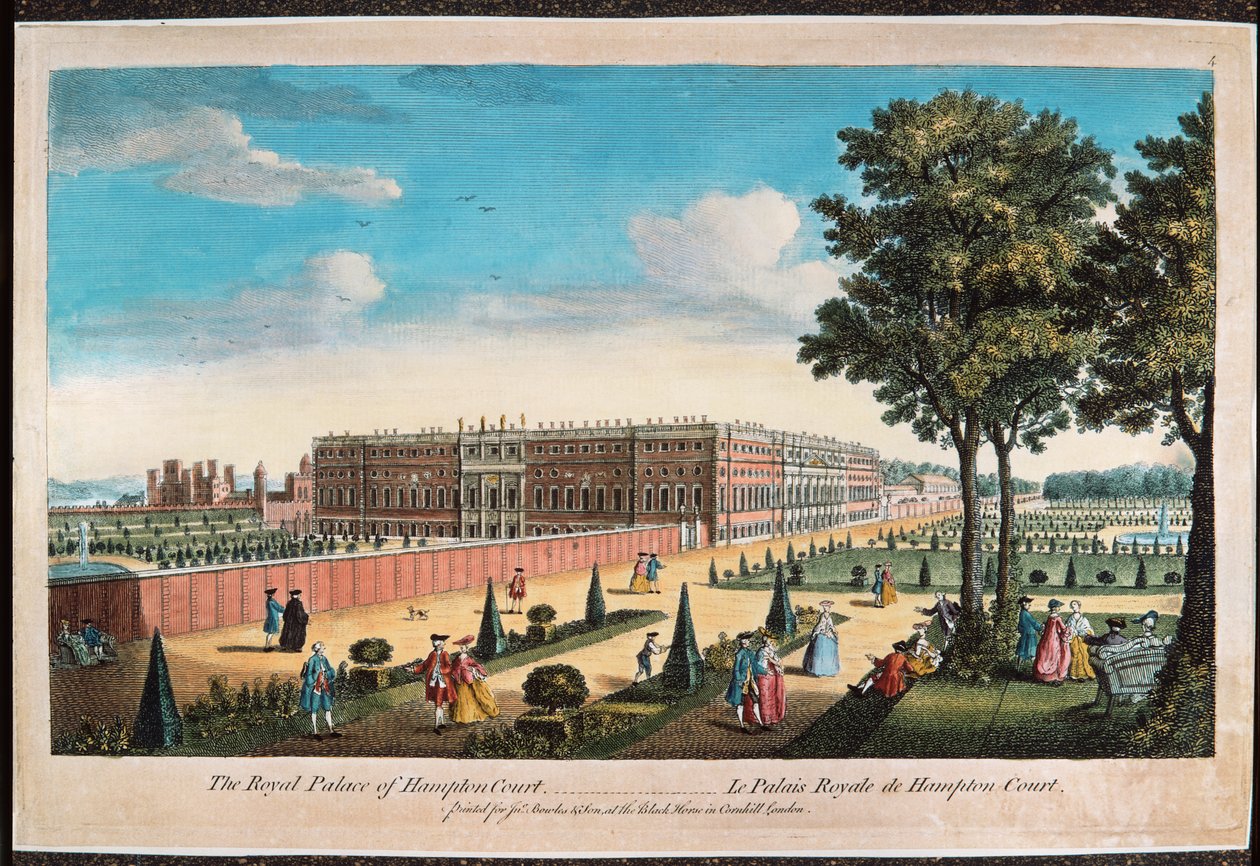 The Royal Palace of Hampton Court by English School