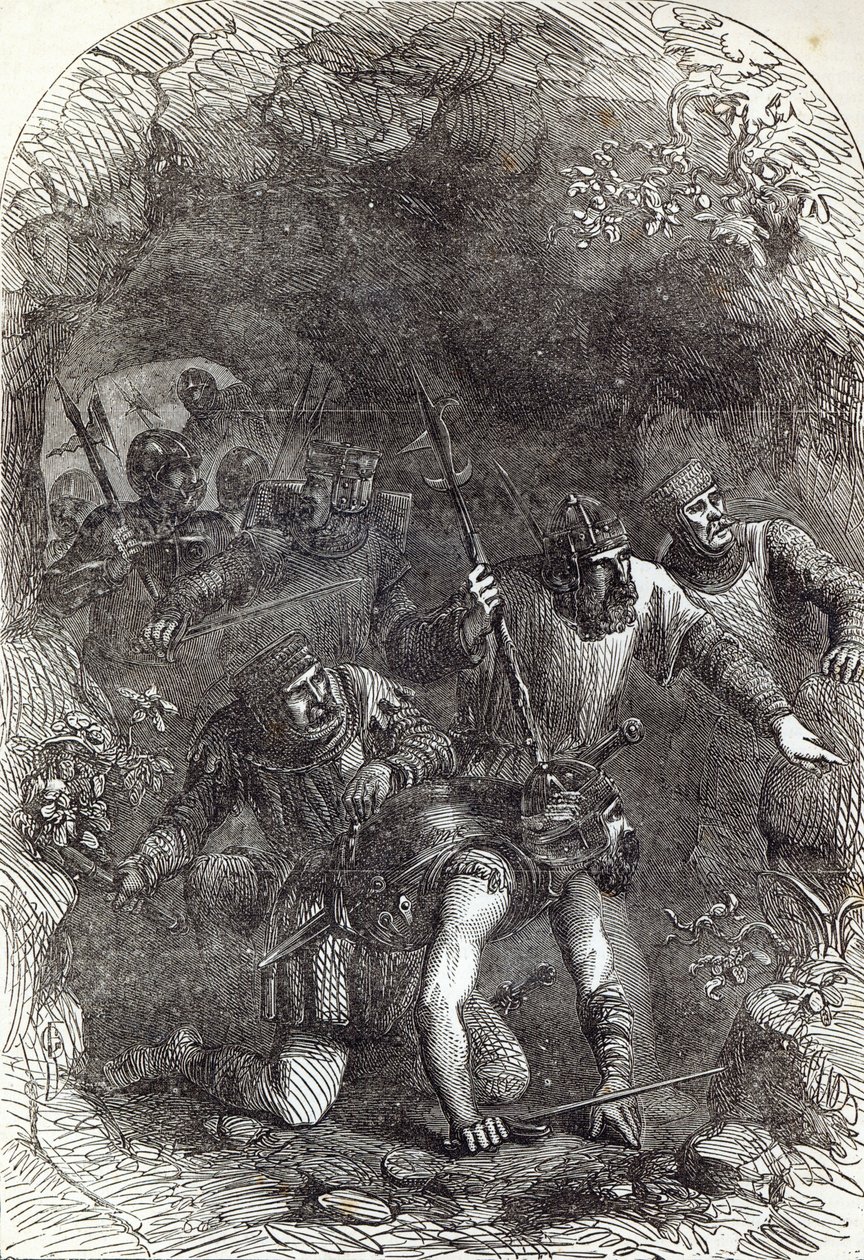 The Troops of Lord Montacute in the Subterranean Passage, illustration from 