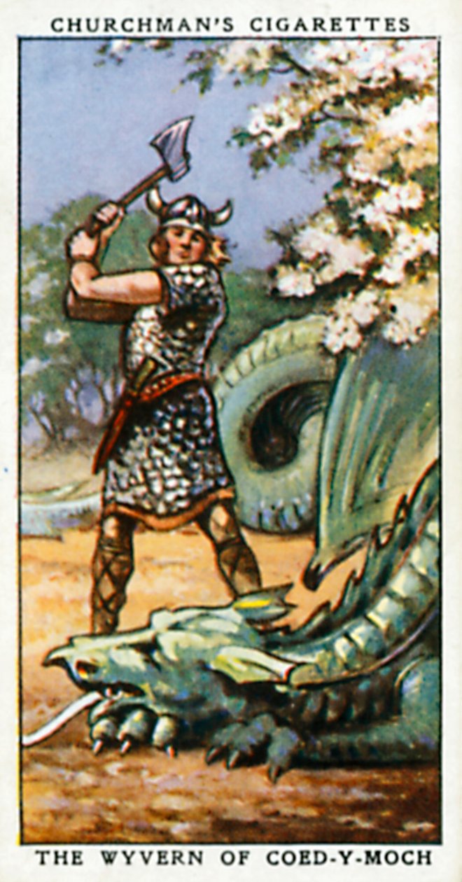 The Wyvern of Coed-Y-Moch by English School