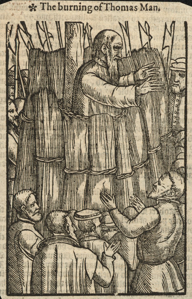 The Burning of Thomas Man by English School