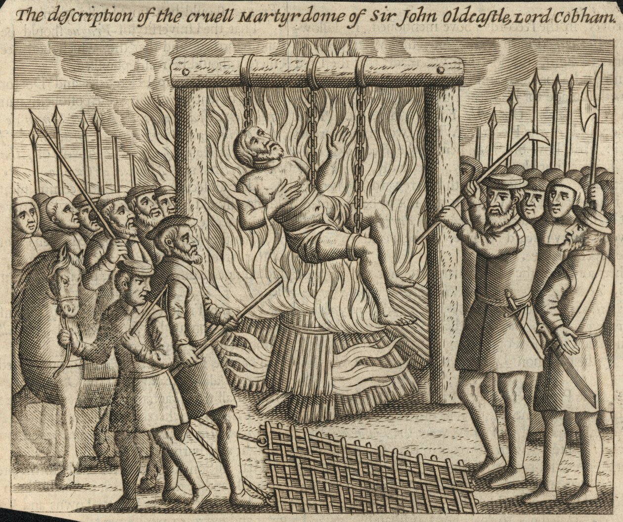 The Description of the Cruel Martyrdom of Sir John Oldcastle, Lord Cobham by English School