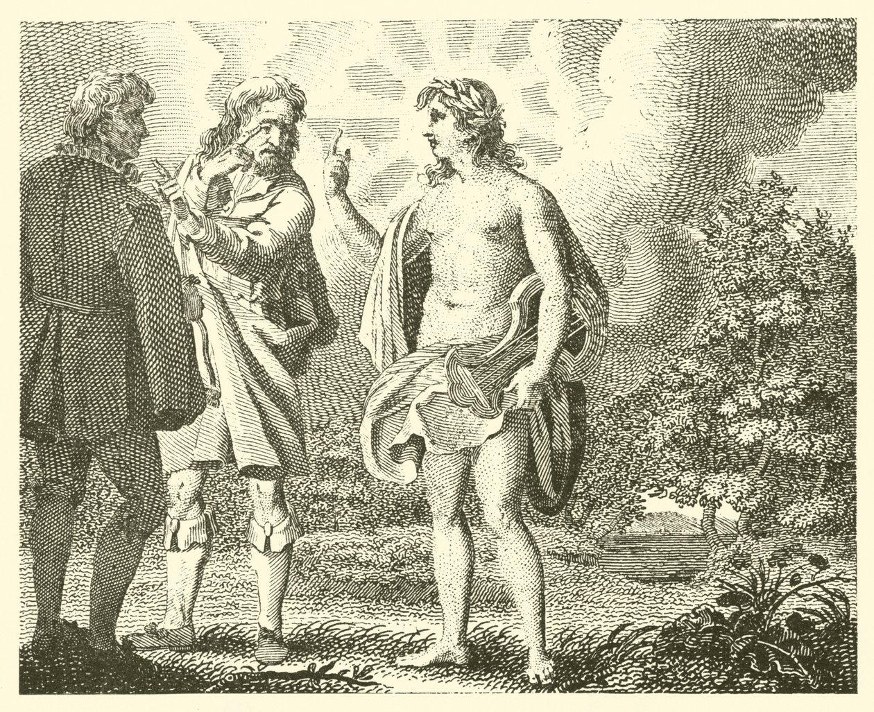 The Envious Man and the Covetous by English School