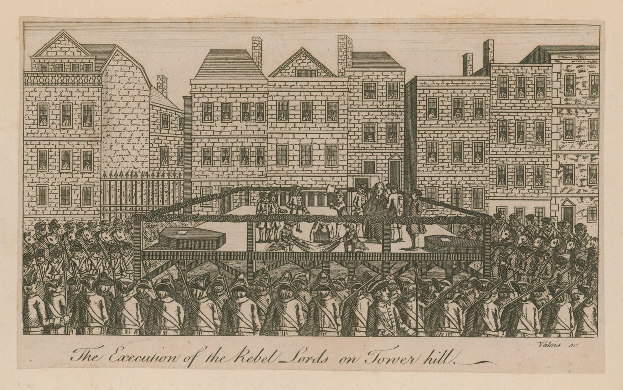 The Execution of the Rebel Lords on Tower Hill by English School