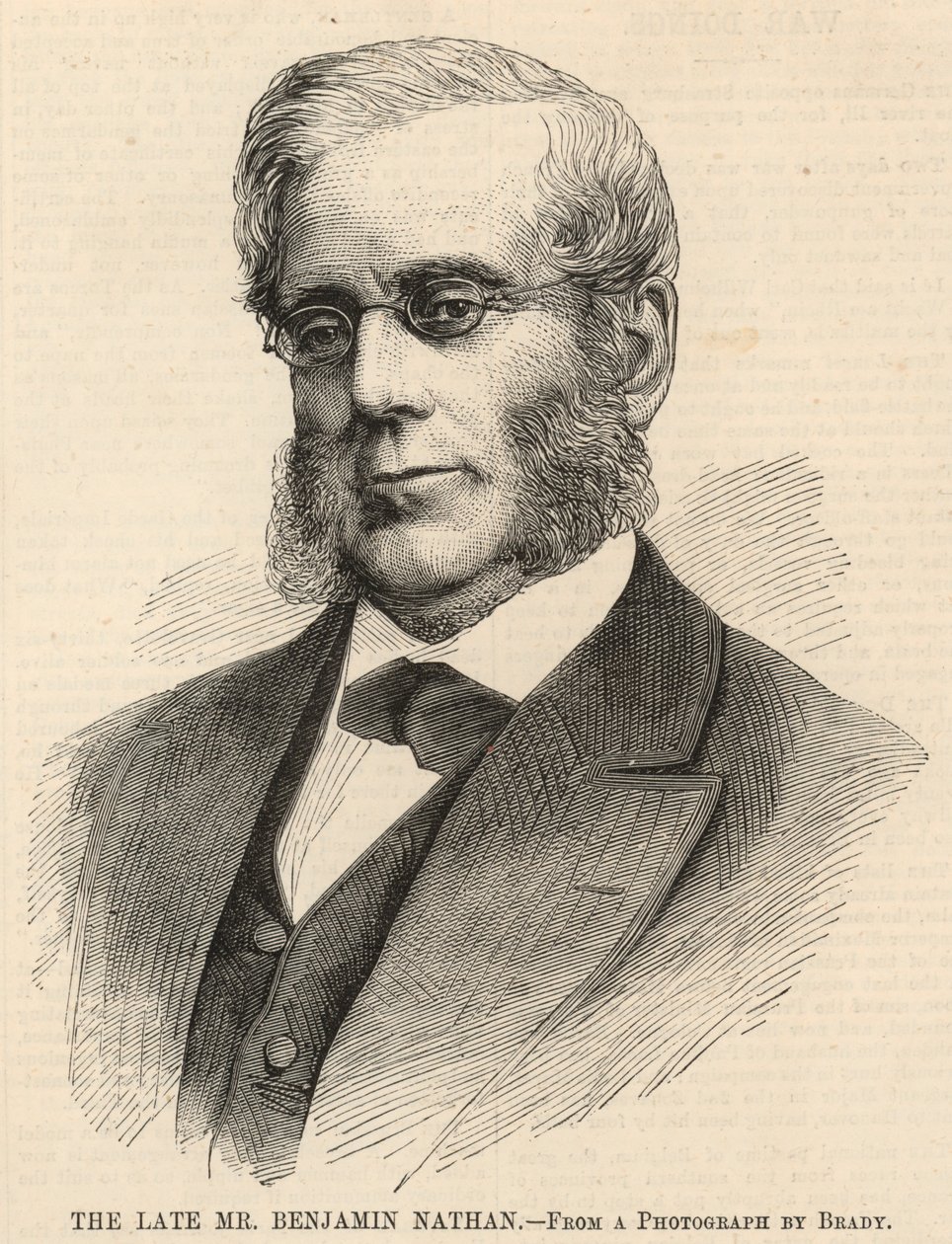 The Late Mr Benjamin Nathan by English School