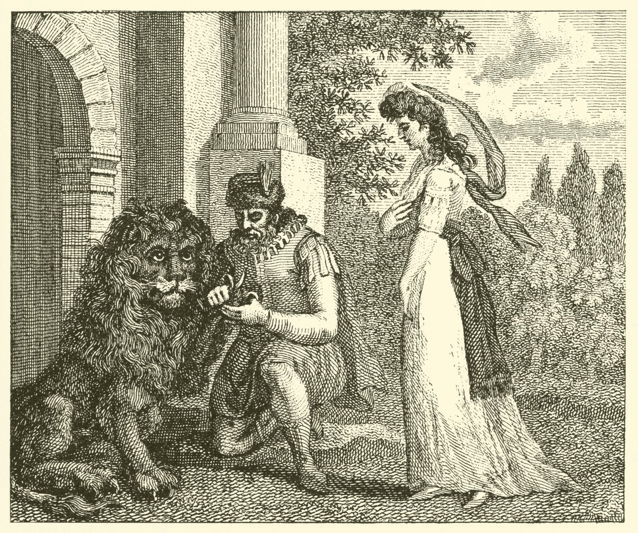 The Lion in Love by English School