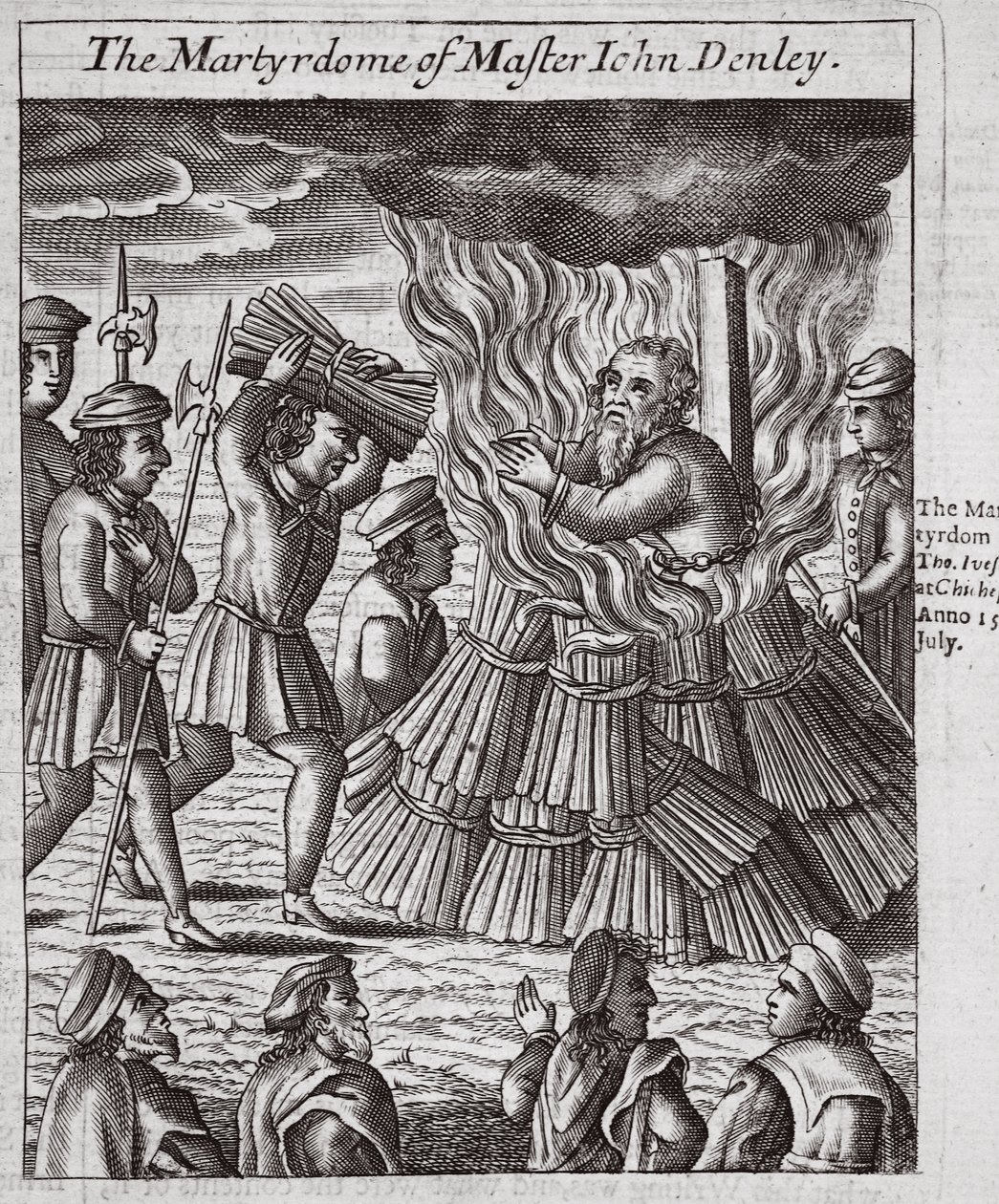The Martyrdom of Master John Denley, Illustration from 