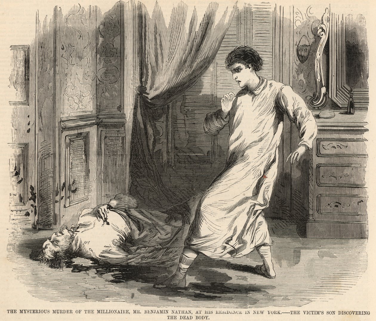 The Mysterious Murder of the Millionaire, Mr Benjamin Nathan by English School