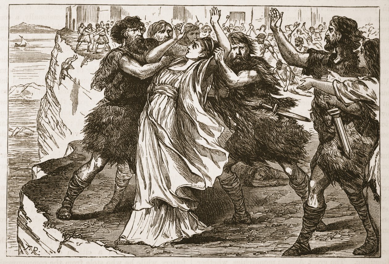 The Revolted Slaves at Enna by English School