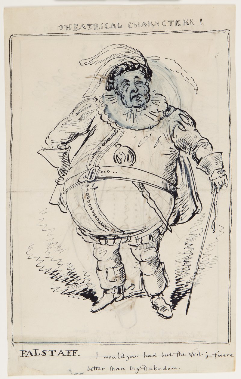 Theatrical Characters 1: Falstaff, c.1825 by English School