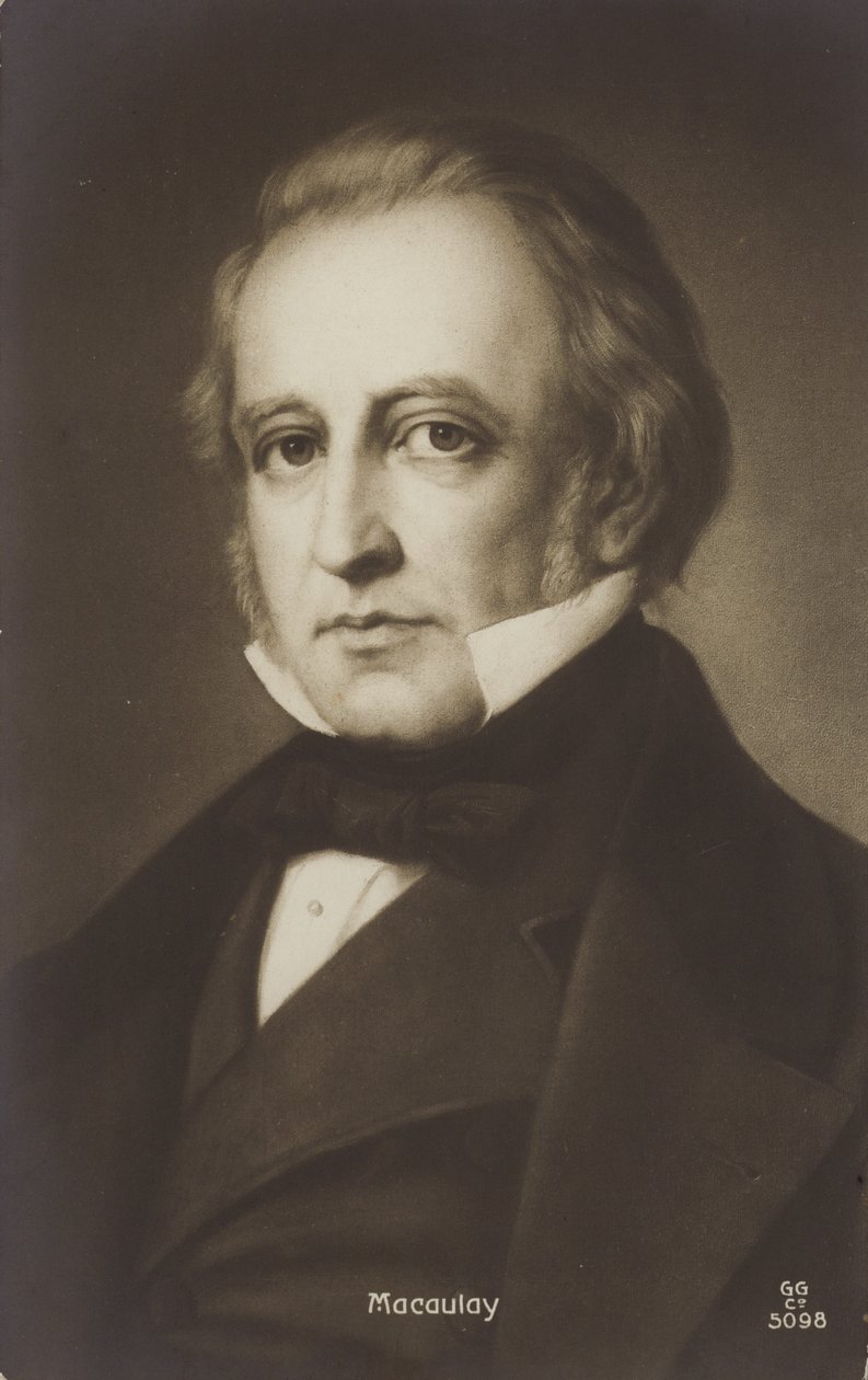 Thomas Babington Macaulay, English Politician and Historian by English School