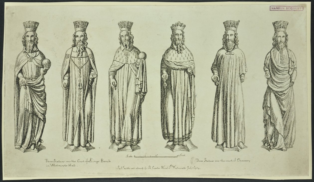 Three Statues over the Court of King