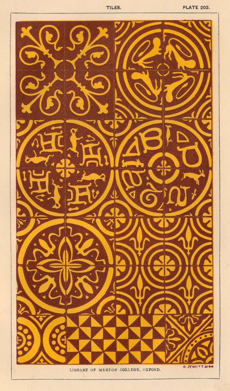 Tiles by English School