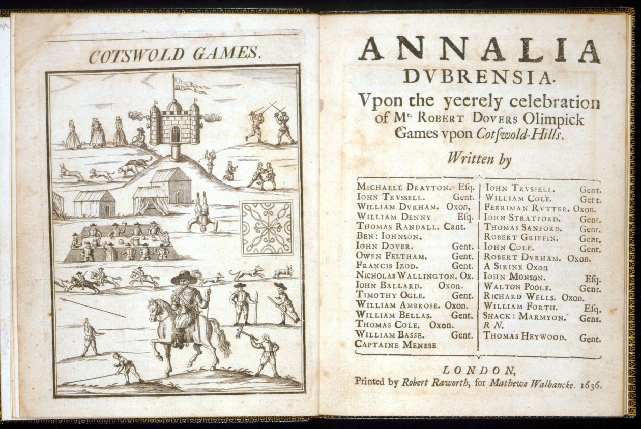 Title Page for Annalia Dubrensia: Upon the Yearly Celebration of Mr. Robert Dover