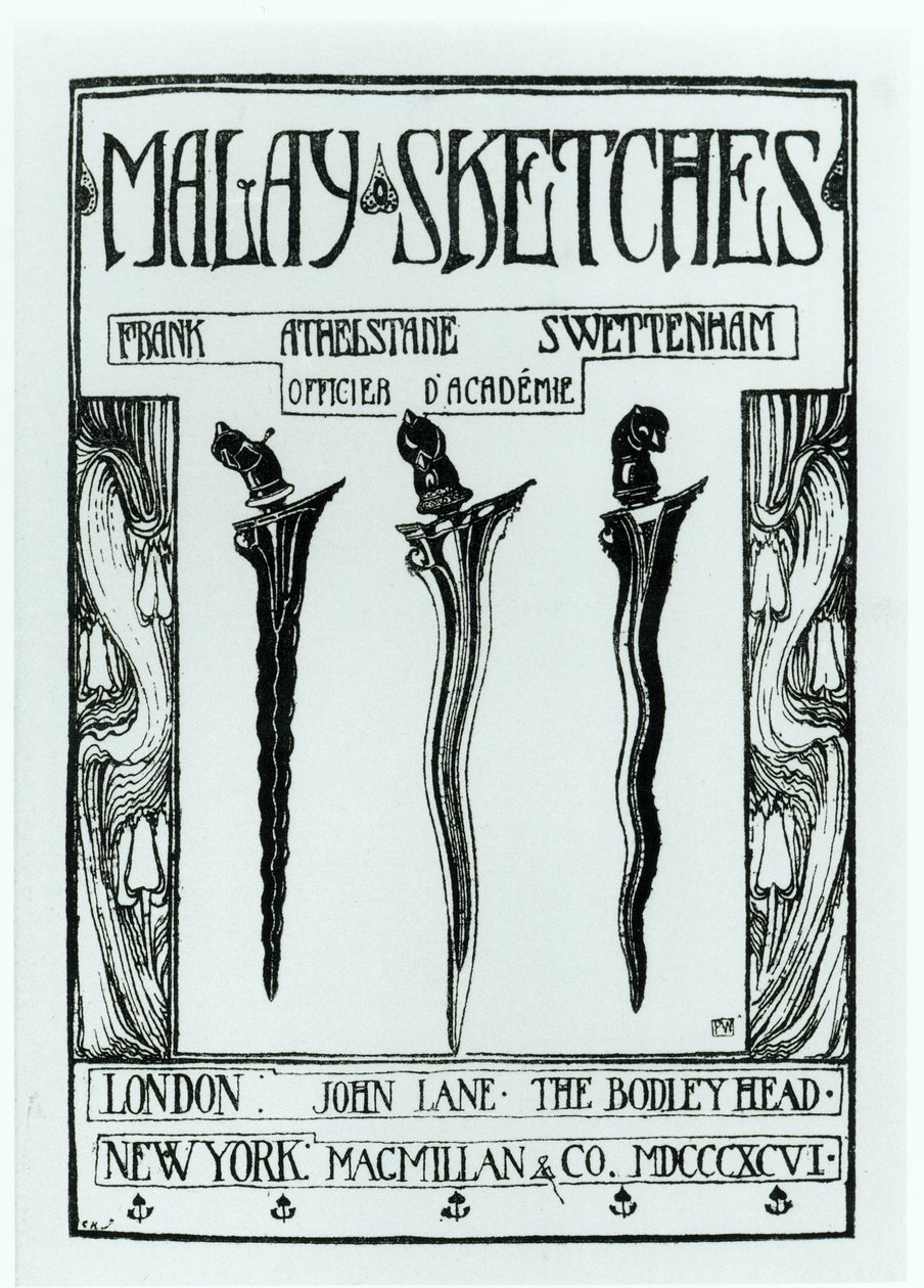 Title Page of Malay Sketches by Frank Athelstane Swettenham, Published 1896 by English School