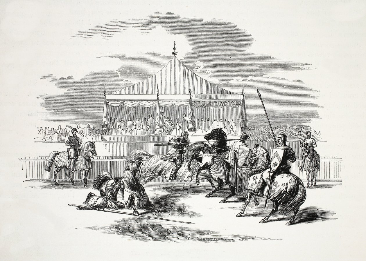 Tournament at Nevyn, in Caernarvonshire by English School