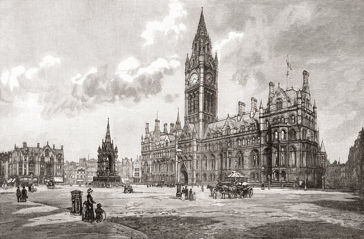Town Hall, Albert Square, Manchester, from 