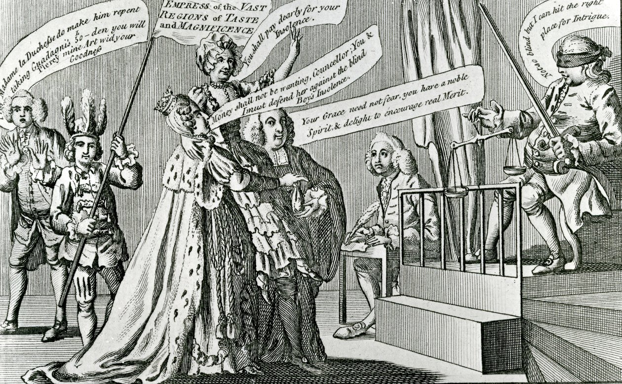 Trial of the Sovereign Empress of the Vast Regions of Taste by English School