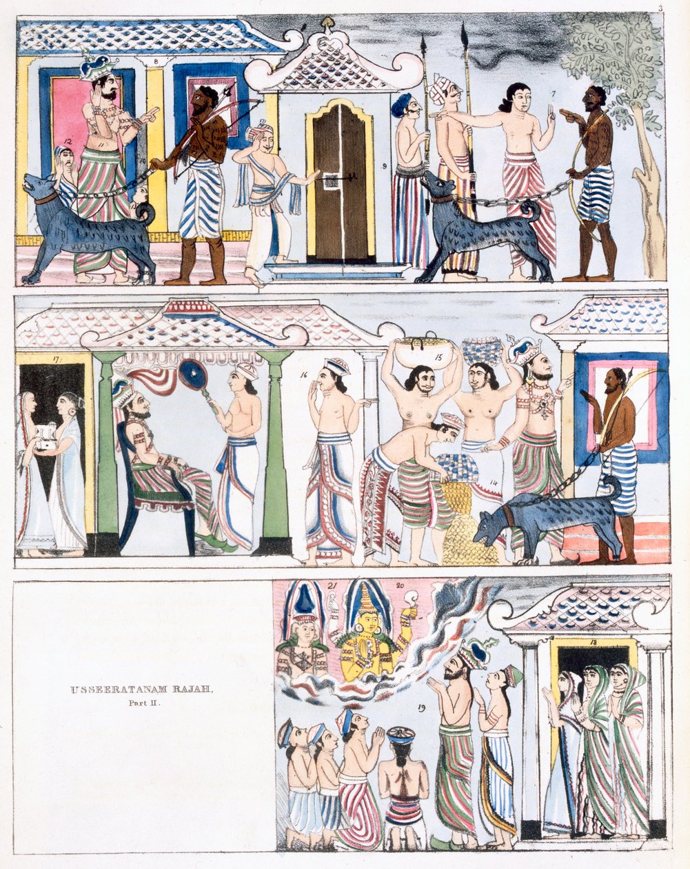 Usseeratanam Rajah, Part I, from The History and Doctrine of Buddhism by Edward Upham, 1829 by English School