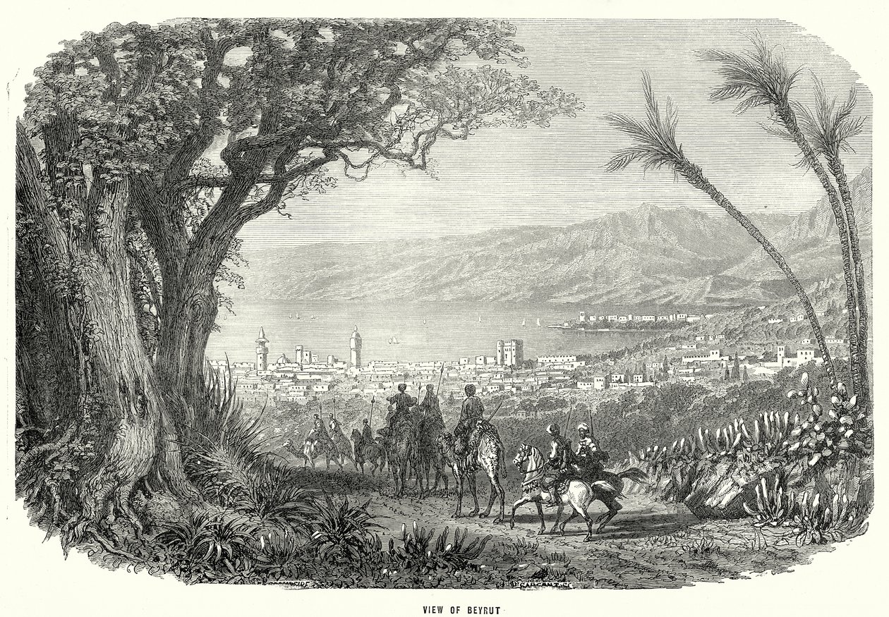 View of Beirut by English School