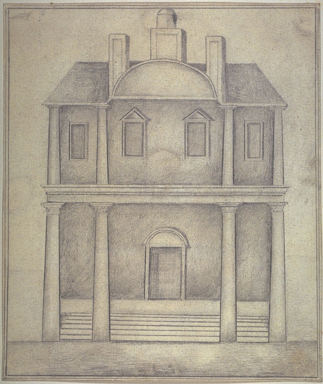 View of Blackfriars Theatre by English School