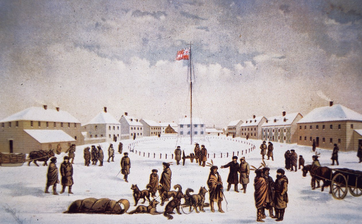 View of Fort Garry by English School