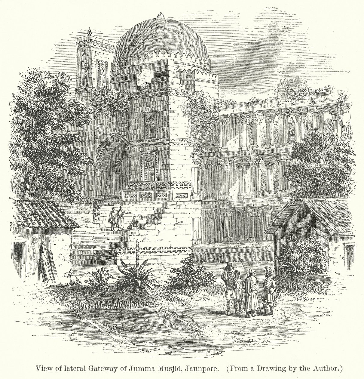 View of Lateral Gateway of Jumma Musjid, Jaunpore by English School