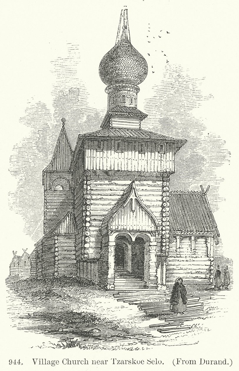 Village Church near Tzarskoe Selo by English School