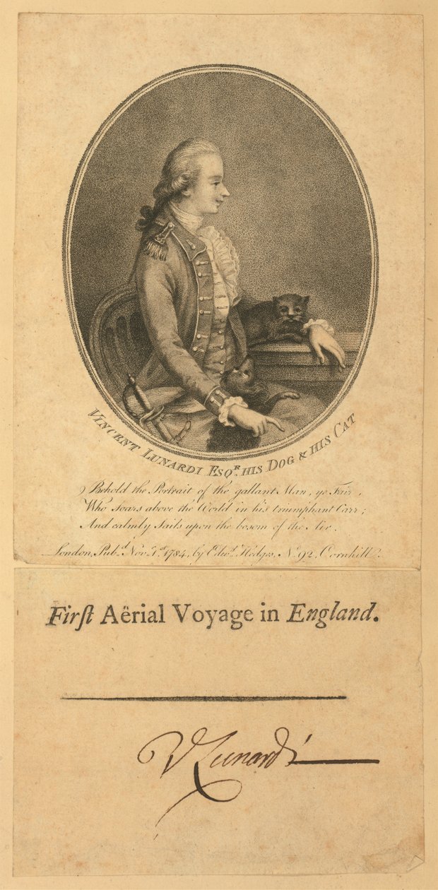 Vincent Lunardi, 1784 by English School