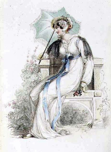 Walking Dress, Fashion Plate from Ackermann