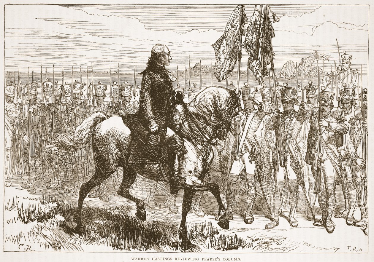 Warren Hastings Reviewing Pearse
