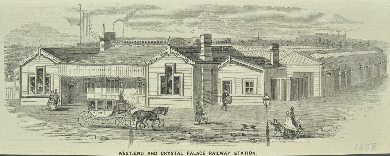 West End and Crystal Palace Railway Station, Queenstown Road by English School