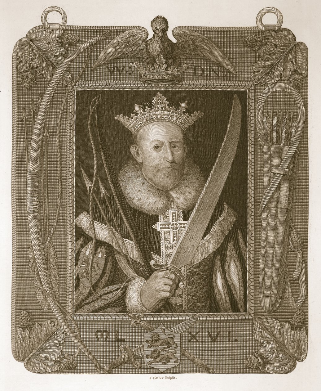 William the First, Engraved by J. Fittler, Illustration from David Hume