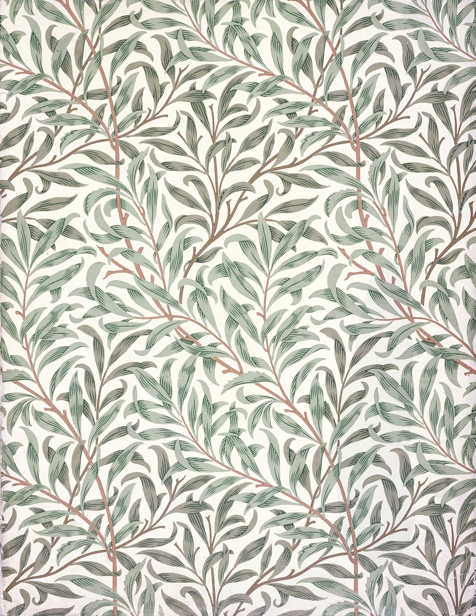 Willow Bough, wallpaper design, 1874 by English School