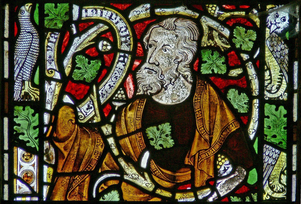 Window depicting Isaiah on the Tree of Jesse by English School