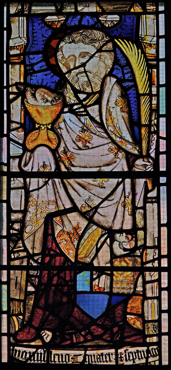 Window Ew depicting St John by English School