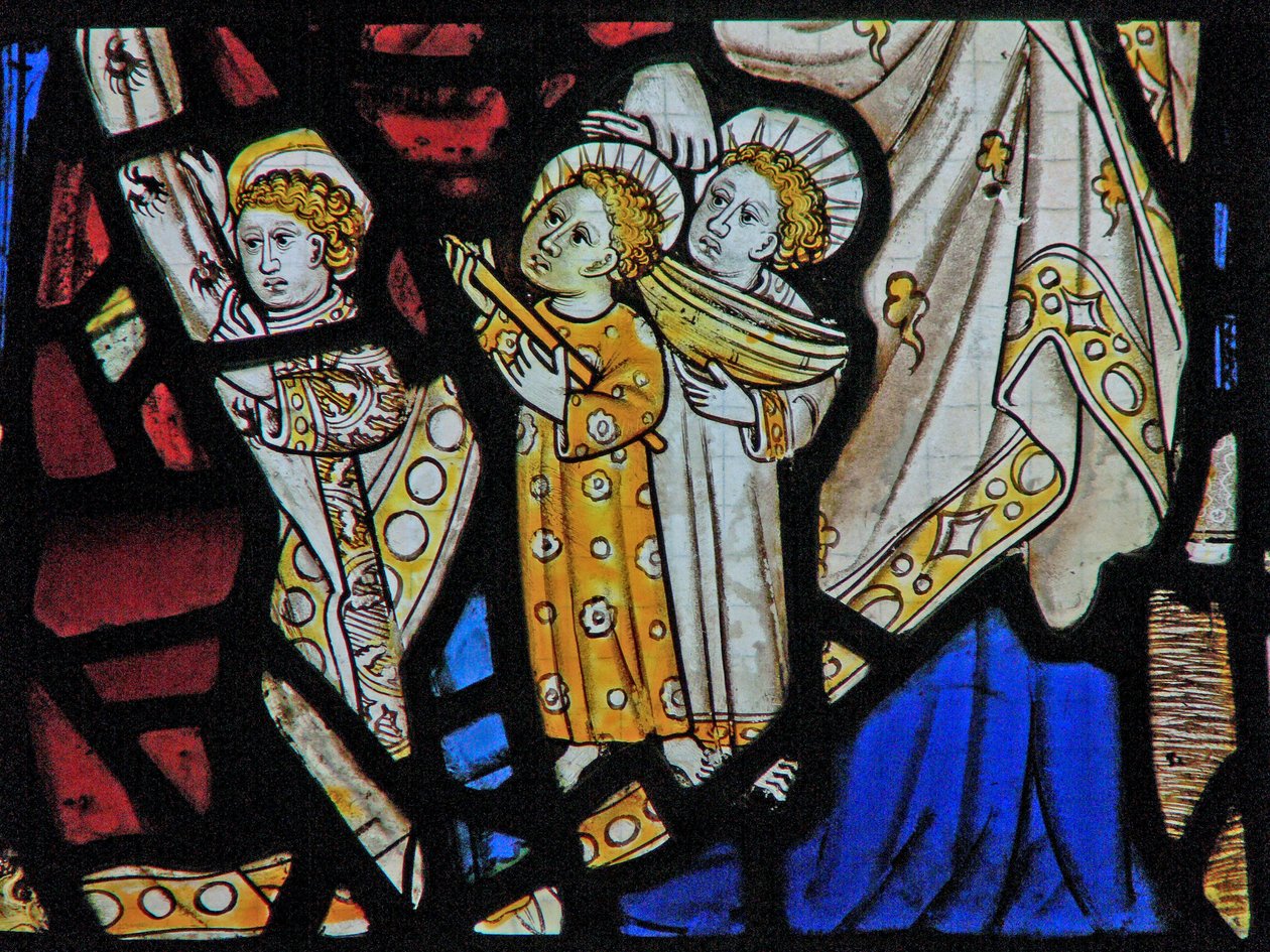 Window Ew depicting St Mary Cleopas, Alphaeus and Their Children by English School