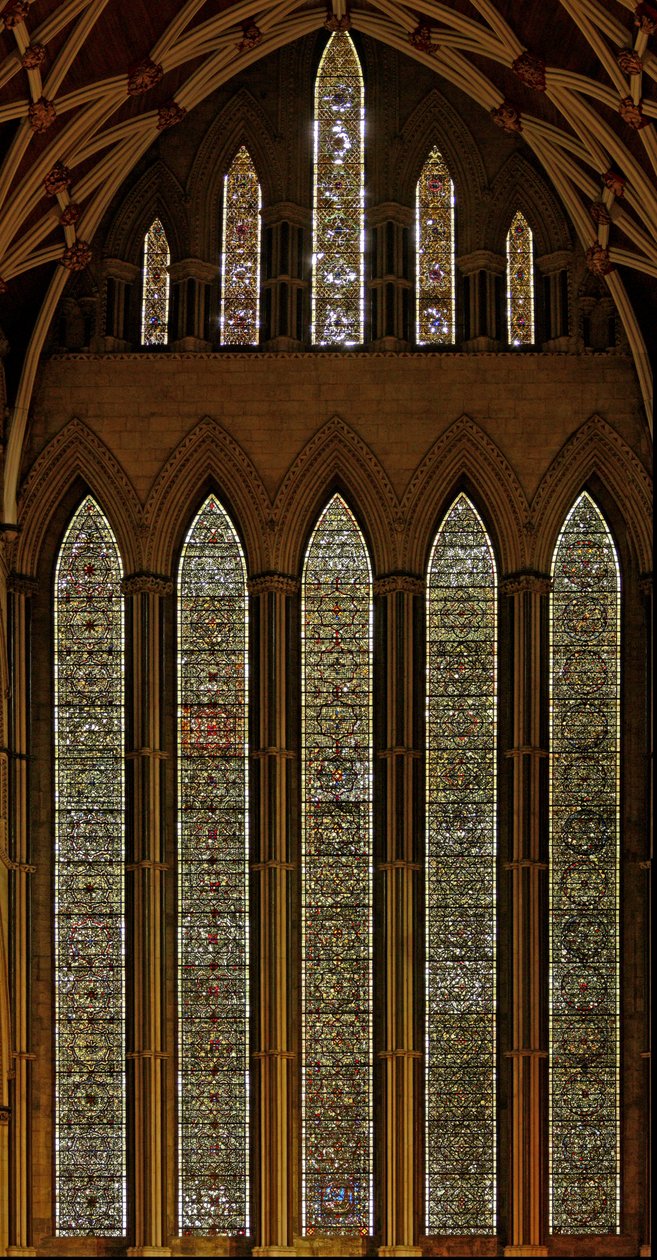 Window depicting grisaille by English School
