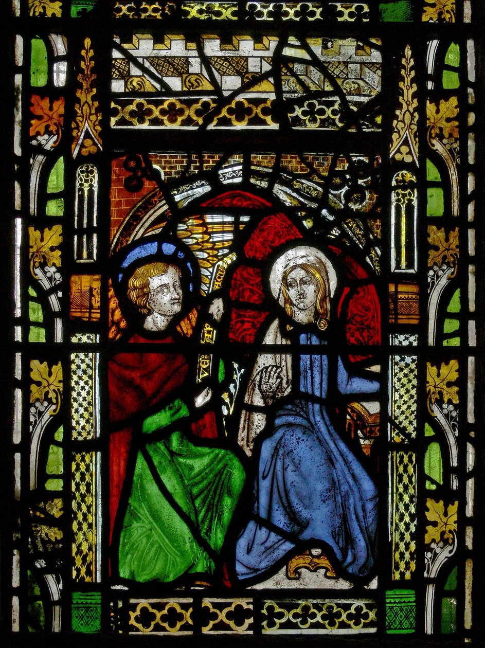 Window N2 depicting the Annunciation by English School