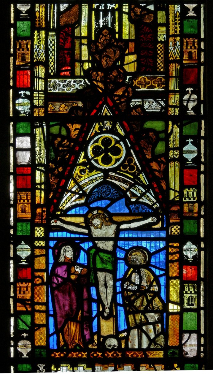 Window N2 depicting the Crucifixion by English School