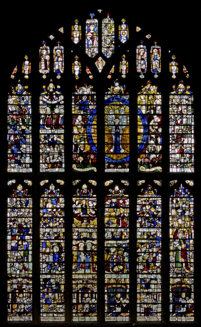 Window depicting the Magnificat window in the north transept by English School