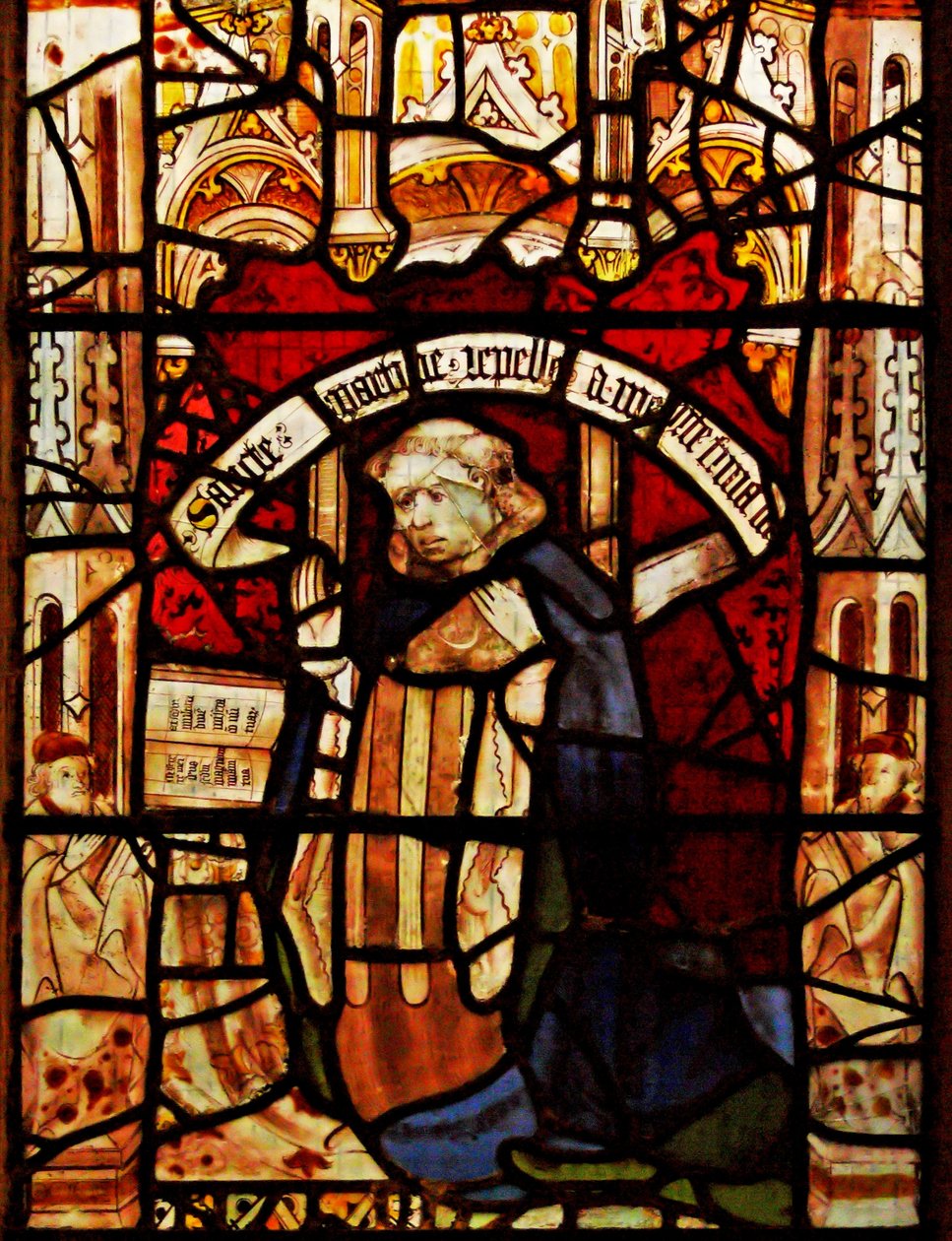 Window depicting a donor - Robert Semer by English School