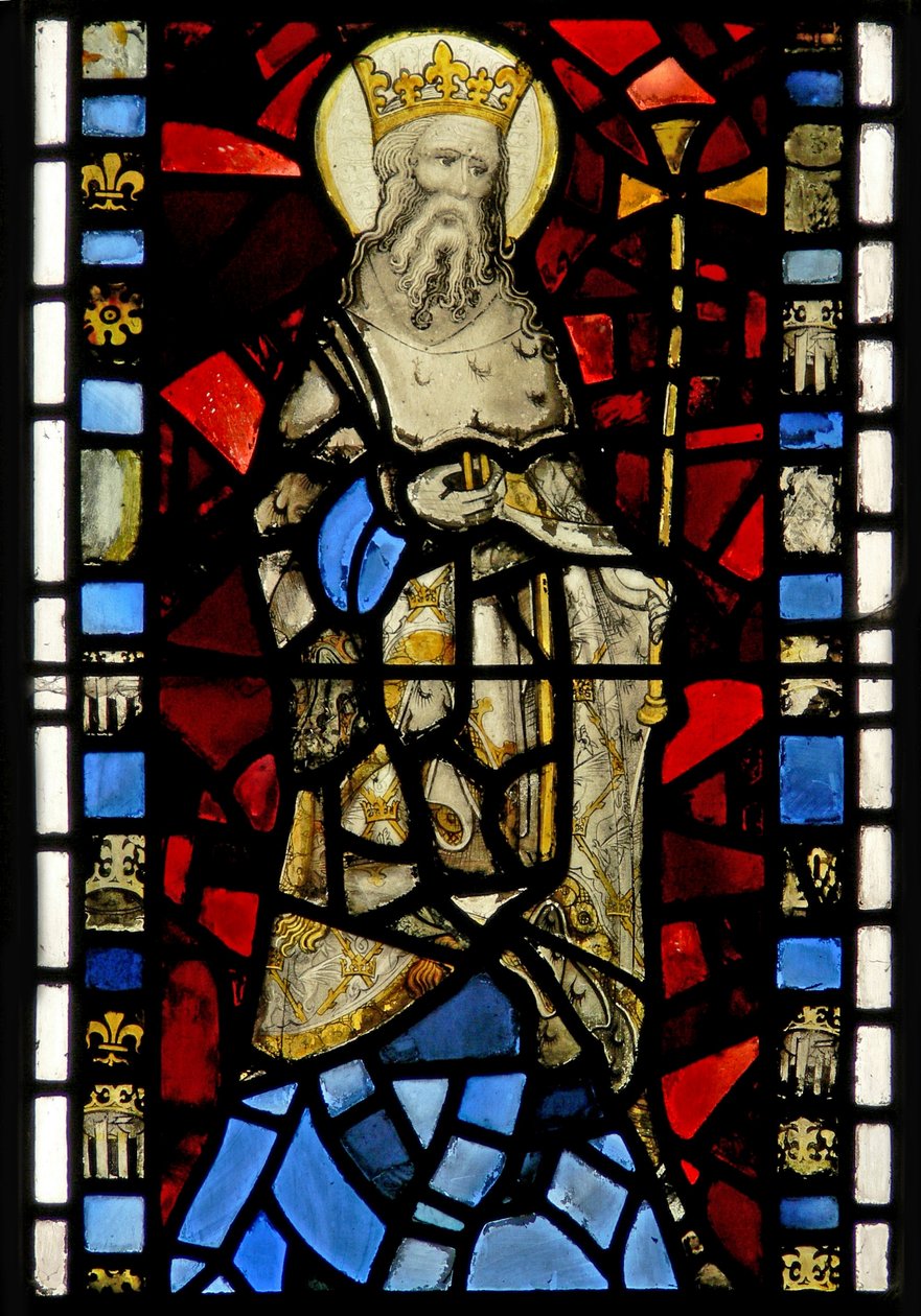 Window depicting St Edward the Confessor by English School