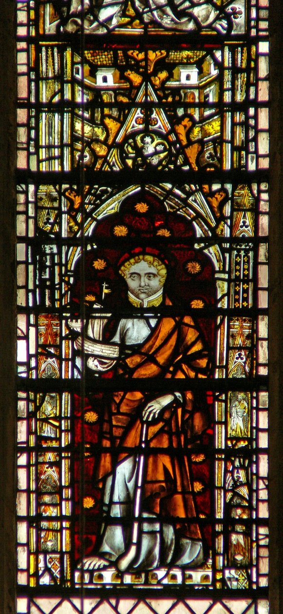 Window depicting St Jude by English School