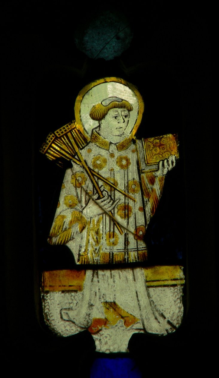 Window depicting St Blaise by English School
