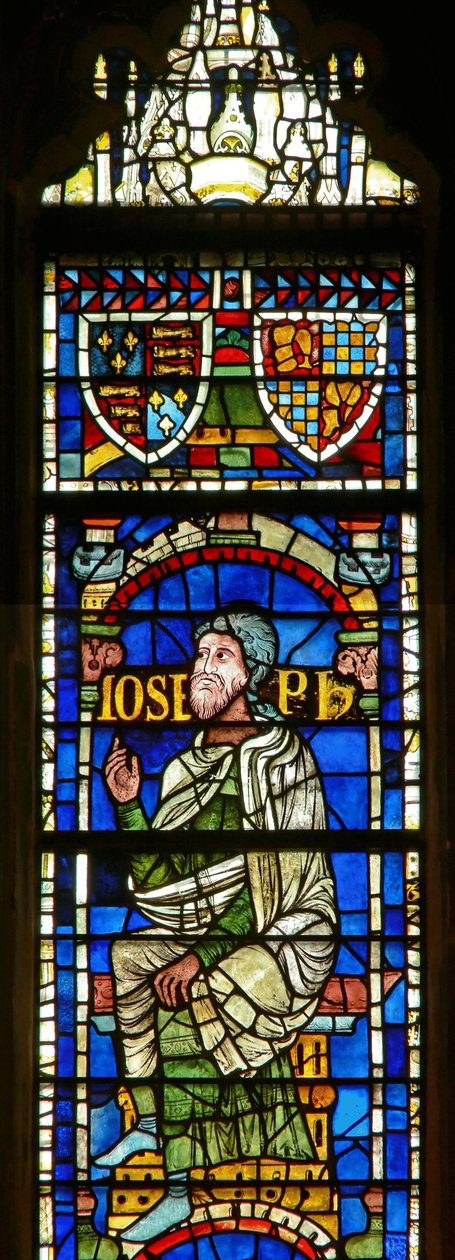Window depicting a genealogical figure: Joseph by English School