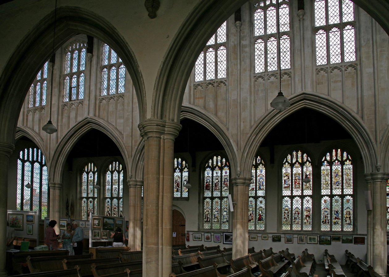 View of the North Side of the Church by English School
