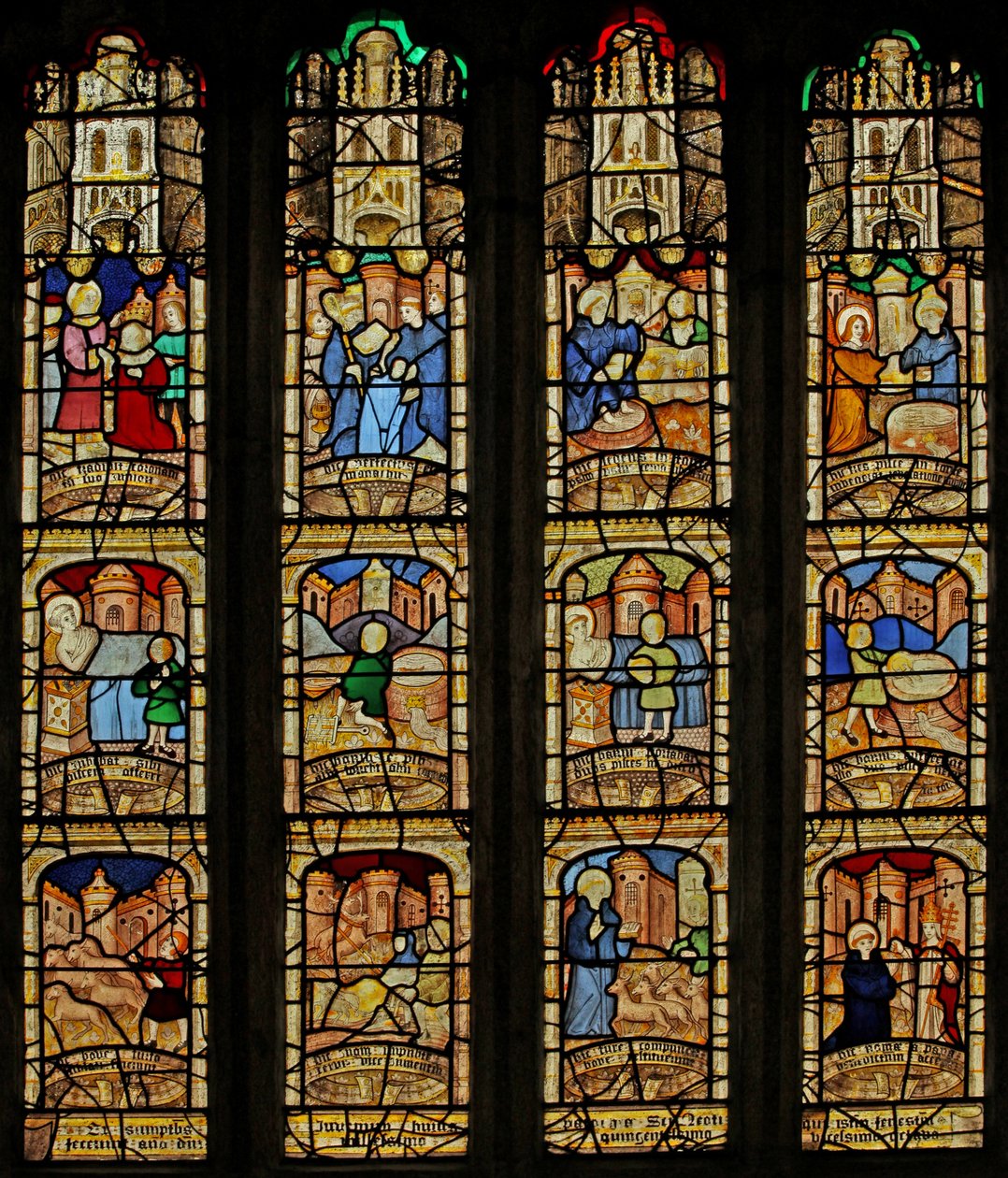 Window 5 depicting St Neot window by English School