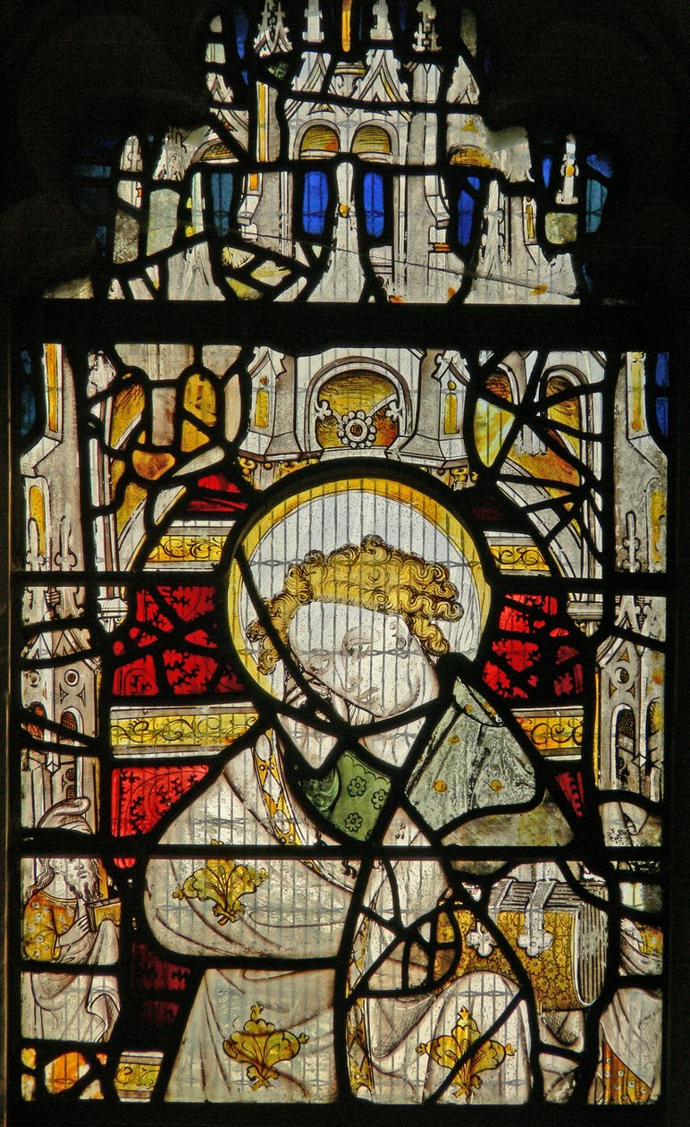 Window depicting St John by English School