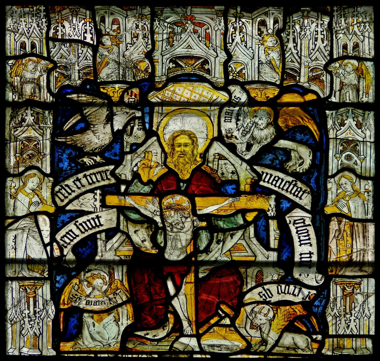 Window w24 depicting the Trinity by English School